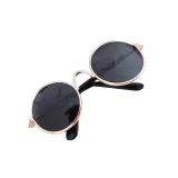 Pet Sunglasses Round Metal Frame With Anti-Slip Strap For Dog Cat