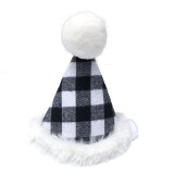 Merry Christmas Plaids Hat Bell Knit Shawl Adjustable Dog Cat Scarf