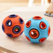 Dog Light Ring Bell Sound Ball Toy Pet Exercise Game Chew Ball Toy