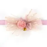 Lace Bowknot Bell Double Bow Removable Safety Clasp Pet Supplies Cat Collar