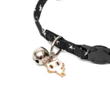 Pentagram Bell Double Bow Removable Safety Clasp Pet Supplies Cat Collar