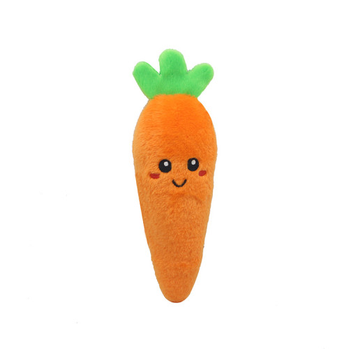 Vegetables Corn Carrot Eggplant Cactus Pineapple Phonate Squeaky Chew Plush Dog Toys