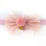 Lace Bowknot Bell Double Bow Removable Safety Clasp Pet Supplies Cat Collar