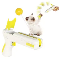 New Product Cat Supplies Toy Interactive Feather Cat Toy Gun