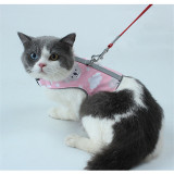 Reflective Anti-Stroke Cat Chest Strap For Cat Walking Cat Leash Breathable Pet Chest Strap