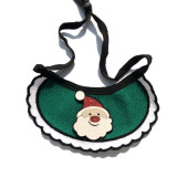 Merry Christmas Santa Claus Knit Shawl Adjustable Dog Cat Scarf