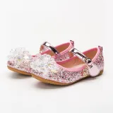 Kid Girls Sequins Crystal Flower Princess Sandals Dress Shoes