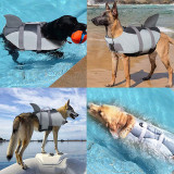 Dog Lifesaver Vests Shark Mermaid with Rescue Handle Safety Swimsuit Preserver for Swimming