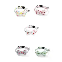 Fruit Bowknot Double Bow Removable Safety Clasp Pet Supplies Cat Collar