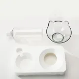 Transparent Automatic Water And Food Anti-Overturning Rice Bowl Dog Bowl
