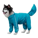 Pet Dog Clothing Rain-Proof Breathable Four-Legged Hooded Raincoat
