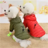 Dog Warm Winter Jacket Hoodie Coats Windproof Snowsuit Cat Clothing
