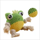 Crab Knit Rubber Vocalation Interactive Molar Dog Toy