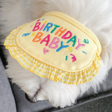 Pet Birthday Baby Cat Lace Saliva Bib Adjustable Dog Scarf