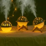 Planetary Projection Lamp Humidifier USB Colorful LED Night Light Humidifier