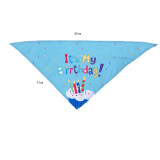 Pet Birthday Adjustable Crown Hat Scarf Birthday Party Flag Set