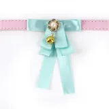 Ribbon Bowknot Bell Double Bow Removable Safety Clasp Pet Supplies Cat Collar