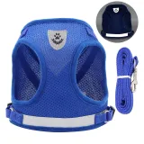 Puppy Reflective Chest Straps Anti-breakaway Breathable Dog Leash