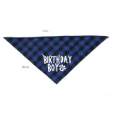 Pet Birthday Party Supplies Hat and Boy Doggy Birthday Scarf Set with 0-8 Figures
