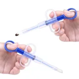3 Pieces Pill Gun Shooter Tablet Soft Tip Syringe Medical Feeding Tool Kit for Dogs Cats Small Animals