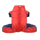 Pet Waterproof and Cold-Proof Four-Legged Cotton Clothing for Dog and Cat Winter Warm Coat With Reflective Strap