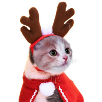 Pet Hat Antler Styles Cap Adjustable Christmas Party Headwear For Cat Dog