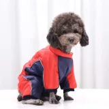 Pet Waterproof and Cold-Proof Four-Legged Cotton Clothing for Dog and Cat Winter Warm Coat With Reflective Strap