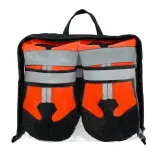Dog Boots Waterproof Shoes 4PCS with Reflective Strips Rugged Anti-Slip Sole