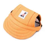 Pet Baseball Cap Sport Hat Outdoor Sunbonnet with Ear Holes and Adjustable Neck Strap