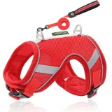 Mesh Breathable Dog Breast Strap Reflective Dog Rope