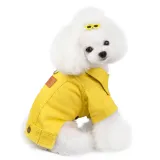 Green Dog Clothes Autumn And Winter Clothes New Small Puppies Color Denim Clothes