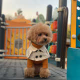 Khaki Suit Shawl Adjustable Dog Cat Scarf