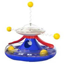 Spinning Orbital Ball Happy Turntable Leaking Food Device Funny Cat Stick