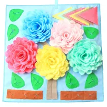 Flower Pet Foraging Training Blanket With Removable Stitching Pattern