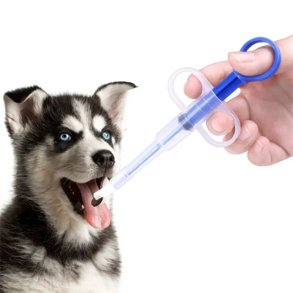 3 Pieces Pill Gun Shooter Tablet Soft Tip Syringe Medical Feeding Tool Kit for Dogs Cats Small Animals