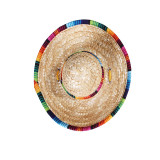 Dog Sombrero Hat Cat Mexican Straw with Multicolor TrimSombrero Party Hats