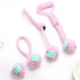 Pet Toy New Dog Bite Rope Set Bite Resistant Cotton Rope Ball 4-Piece Set