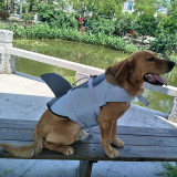 Dog Lifesaver Vests Shark Mermaid with Rescue Handle Safety Swimsuit Preserver for Swimming
