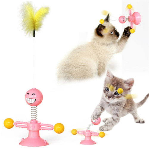 Cat Feather Spring Man Funny Cat Toy