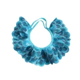 Peacock Feather Lace And Embroidery Bow Removable Safety Clasp Pet Supplies Cat Collar