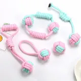 Pet Toy New Dog Bite Rope Set Bite Resistant Cotton Rope Ball 4-Piece Set