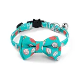 Fruit Bowknot Double Bow Removable Safety Clasp Pet Supplies Cat Collar