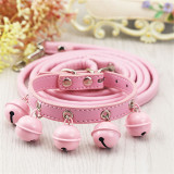 Pure Color Bell Walking Out Pet Supplies Dog Cat Chest Strap