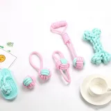 Pet Toy New Dog Bite Rope Set Bite Resistant Cotton Rope Ball 4-Piece Set