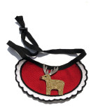 Merry Christmas Santa Claus Knit Shawl Adjustable Dog Cat Scarf
