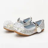Kid Girls Sequins Crystal Flower Princess Sandals Dress Shoes