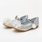 Kid Girls Sequins Crystal Flower Princess Sandals Dress Shoes