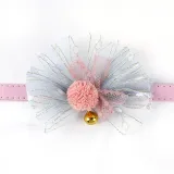 Lace Bowknot Bell Double Bow Removable Safety Clasp Pet Supplies Cat Collar
