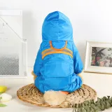 Dog Raincoats Hood Poncho Reflective Strap Pocket Jacket with Leash Hole