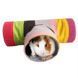 Hamster Rainbow Tunnel For Indoor Hamster With Play Ball And Peek Holes Toy